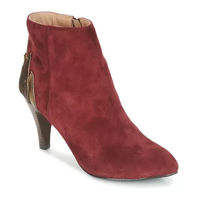 BOTTINES ANDRÉ FICUS FEMME BORDEAUX